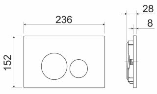 Комплект с инсталляцией Ceramica Nova CN6000_1001CH_1000 унитаз Balearica CN6000 крышка-сиденье с микролифтом и инсталляция Envision CN1001CH с кнопкой смыва хром Round